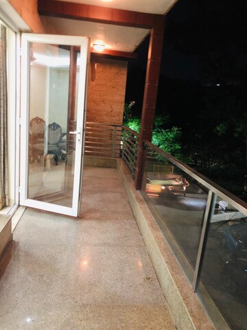 Balcony in 3 BHK Builder Floor at Malviya Nagar – for Rent