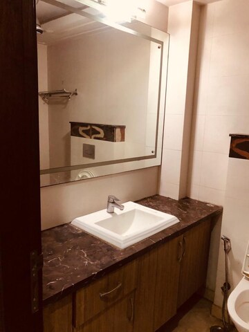 Bathroom in 3 BHK Builder Floor at Malviya Nagar – for Rent