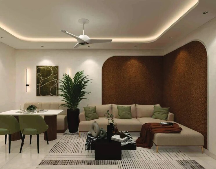 Living Room, orris-aanandam-ora 2 Bedroom 1071 Sq.Ft. Builder Floor In Sector 93 Gurgaon 9179171