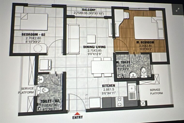 Master Plan, brigade-el-dorado 2 Bedroom 795 Sq.Ft. Apartment In Bagaluru Bangalore 9179559