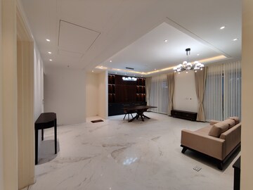 Living Room in 3 BHK Apartment at Bhartiya Leela Residences, Thanisandra Main Road – for Rent