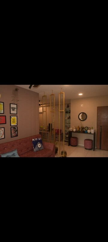 Living Room in 3 BHK Apartment at Swati Chrysantha, Shela – for Sale