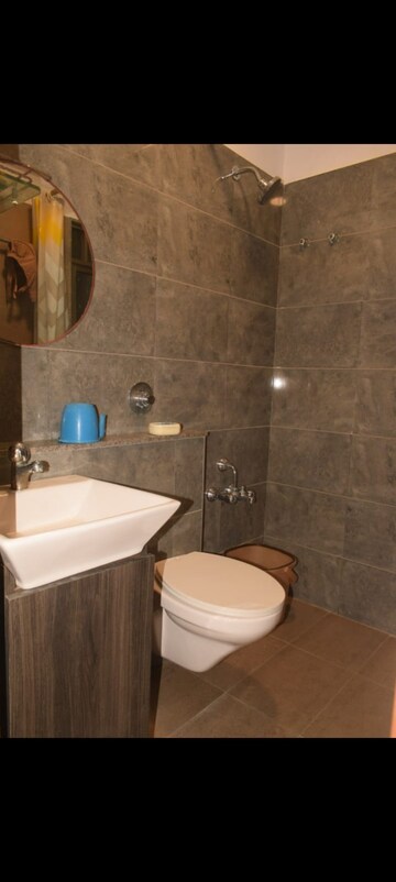 Bathroom in 3 BHK Apartment at Swati Chrysantha, Shela – for Sale
