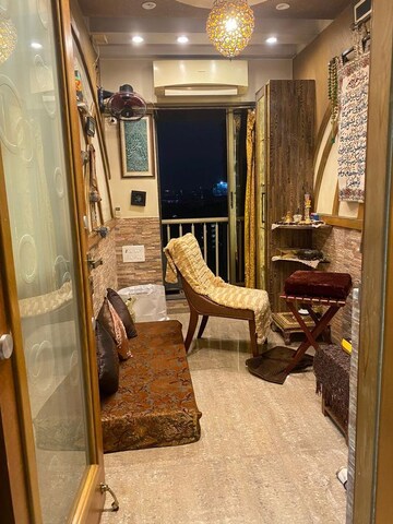 Living Room in 3 BHK Apartment at Omkar Alta Monte, Malad East – for Rent