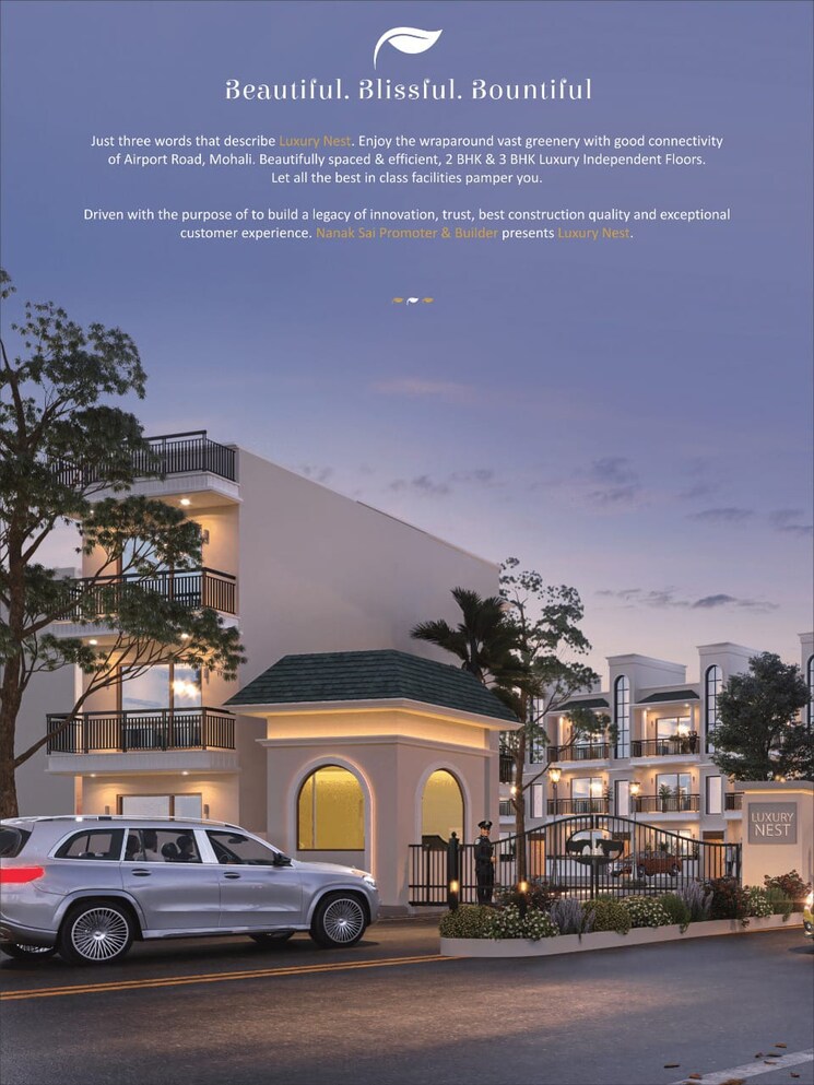 Exterior View, sector 117 2 Bedroom 990 Sq.Ft. Apartment In Sector 117 Mohali 9180020