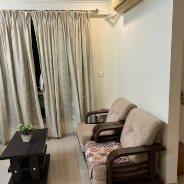 Living Room in 2 BHK Apartment at Nahar Amrit Shakti Water Lily And White Lily, Mhada Colony 20 – for Rent