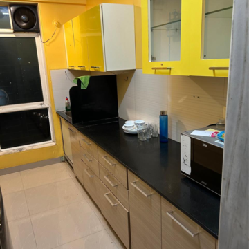 Kitchen in 2 BHK Apartment at Nahar Amrit Shakti Water Lily And White Lily, Mhada Colony 20 – for Rent