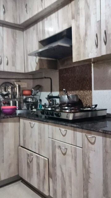 Kitchen in 3 BHK Apartment at Hawelia Valencia Homes, Sector 1 Greater Noida – for Rent