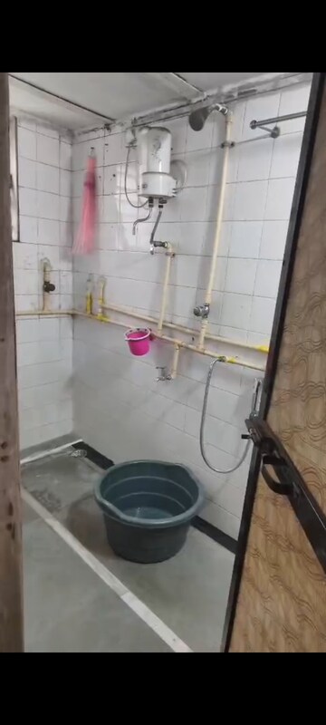 Bathroom in 1 BHK Apartment at Sai Ganesh Building, Kalwa – for Rent