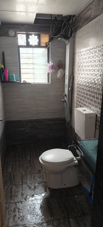Bathroom in 3 BHK Apartment at Bunty Mayur Kilbil, Dhanori – for Rent