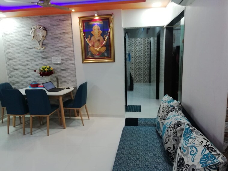 Living Room, vijay-the-residency 2 Bedroom 700 Sq.Ft. Apartment In Kavesar Thane 9180651