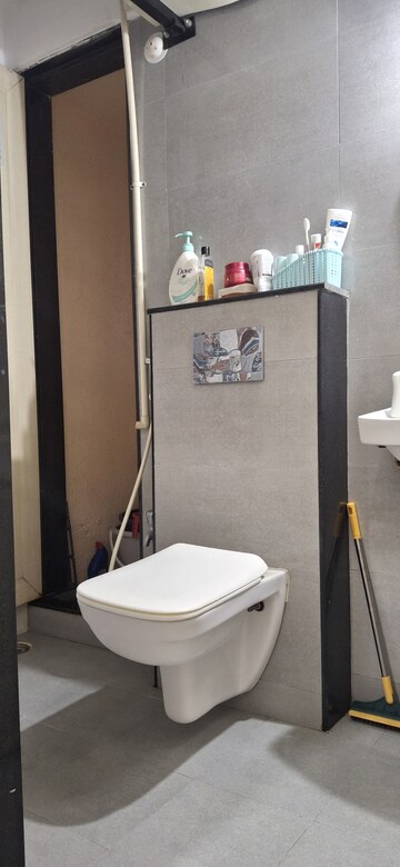 Bathroom in 1 BHK Apartment at Ghansoli – for Rent