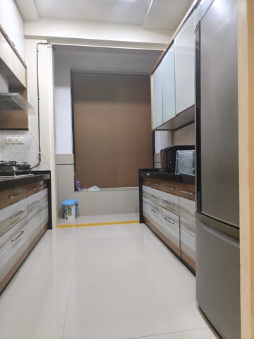 Kitchen in 3 BHK Apartment at Progressive Group Highness, Sanpada – for Rent