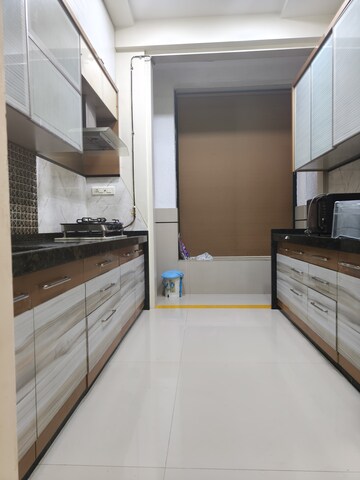 Kitchen in 3 BHK Apartment at Progressive Group Highness, Sanpada – for Rent