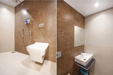 Bathroom in 1 BHK Apartment at RAJ Powai, Powai – for Rent