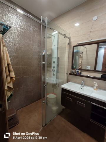 Bathroom in 4 BHK Builder Floor at Unitech South City II, Sector 50 – for Sale