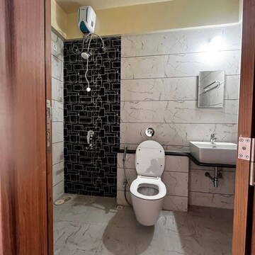 Bathroom in 2 BHK Apartment at Duville Riverdale Heights, Santipur – for Rent
