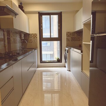 Kitchen in 3 BHK Apartment at Divine Heights Bandra West, B Block Bkc – for Rent