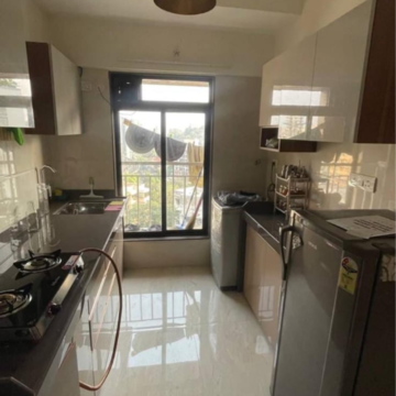 Kitchen in 1 BHK Apartment at Shashi Apartment Goregaon West, Jay Prakash Nagar – for Rent