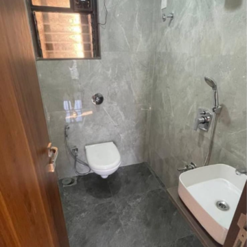 Bathroom in 1 BHK Apartment at Shashi Apartment Goregaon West, Jay Prakash Nagar – for Rent