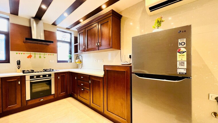 Kitchen, safdarjung enclave 3 Bedroom 2200 Sq.Ft. Builder Floor In Safdarjung Enclave Delhi 9180982