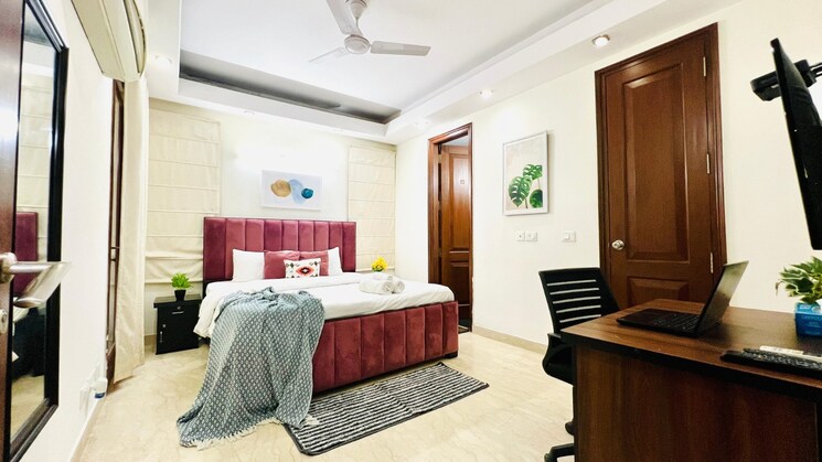 Bedroom, safdarjung enclave 4 Bedroom 2200 Sq.Ft. Builder Floor In Safdarjung Enclave Delhi 9180985