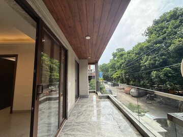 Balcony in 4 BHK Builder Floor at Greater Kailash I – for Rent