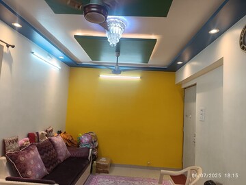 Living Room in 1 BHK Apartment at Om Sai Plaza, Ghodbunder Road – for Sale