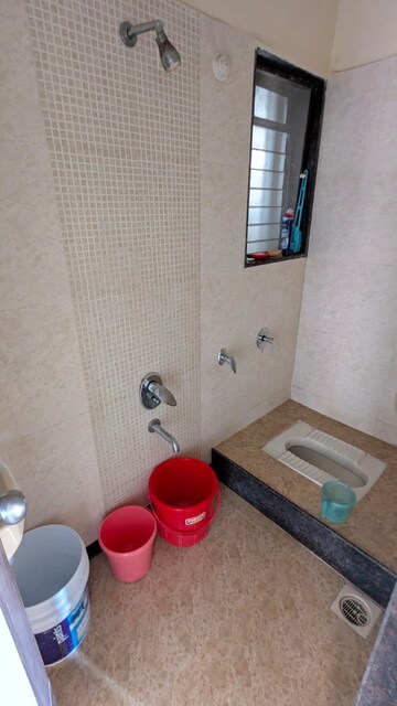 Bathroom in 1 BHK Apartment at Bali Residency, Malad West – for Rent