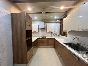 Kitchen in 3 BHK Builder Floor at Panchsheel Enclave – for Rent