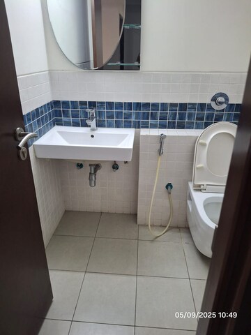 Bathroom in 3 BHK Apartment at Jayabheri Orange County, Gachibowli – for Rent