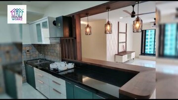 Kitchen in 3 BHK Apartment at Neelkanth Palms, Kapur Bawdi – for Rent