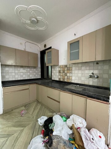 Kitchen in 3 BHK Builder Floor at Palm Residency Chhatarpur, Chattarpur – for Rent