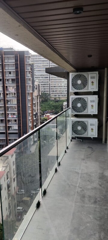 Balcony in 4 BHK Apartment at Zindagi CHS, Khar West – for Rent