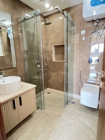 Bathroom in 4 BHK Builder Floor at Sukhdev Vihar – for Rent