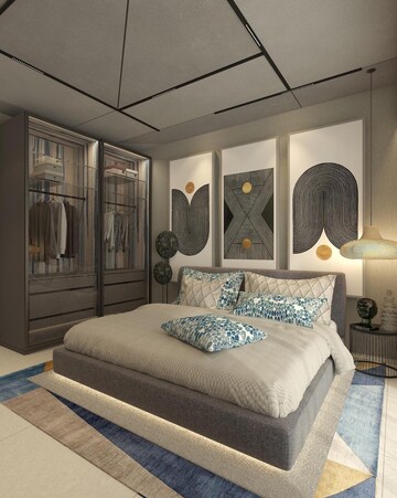 Bedroom in 3 BHK Apartment at Puravankara Purva Atmosphere, Thanisandra Main Road – for Sale