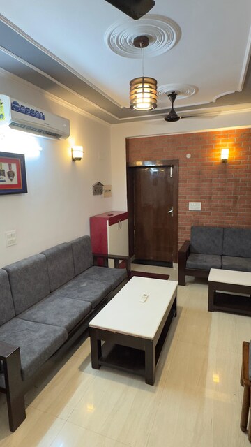 Living Room in 3 BHK Apartment at NDA Rail Vihar, Sector 33 – for Rent