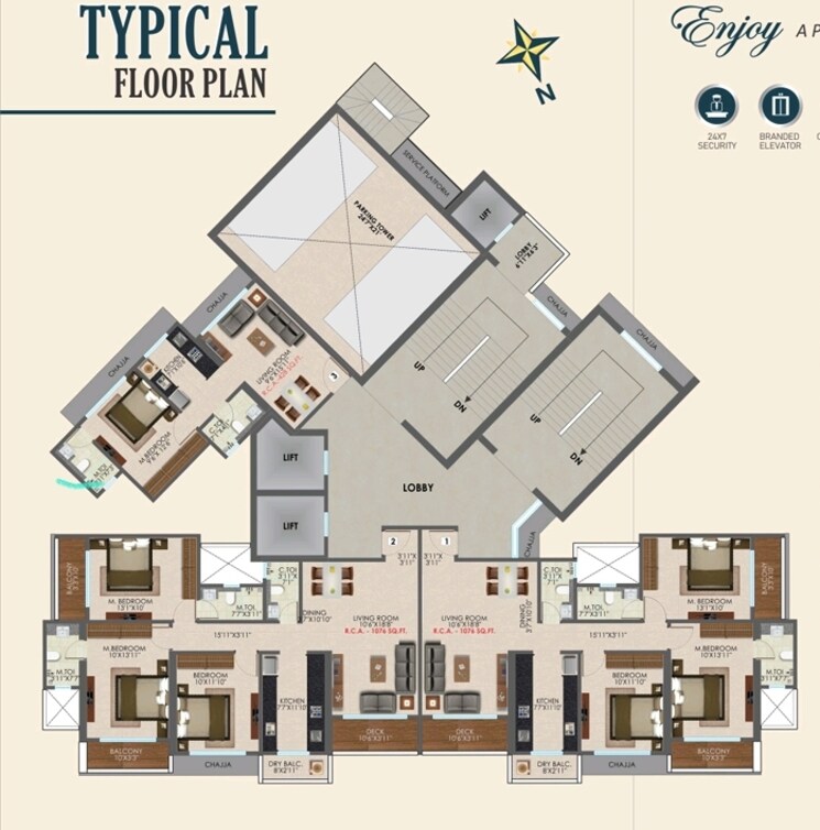 Floor Plan, dgs-sheetal-lennie 1 Bedroom 550 Sq.Ft. Builder Floor In Andheri West Mumbai 9181831