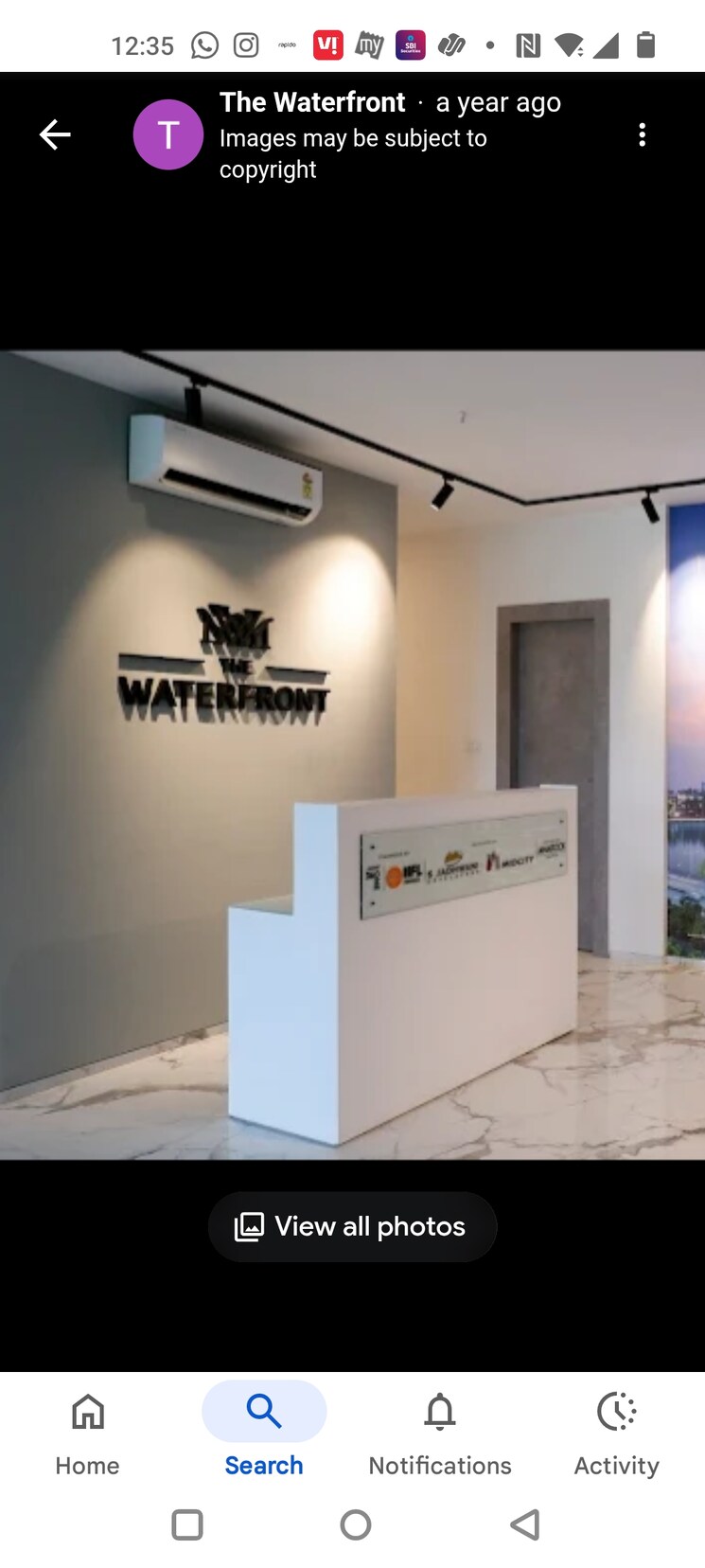 Room, the-waterfront Commercial Office Space 1025 Sq.Ft. In Bandra West Mumbai 9181975