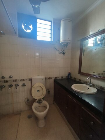 Bathroom in 3 BHK Builder Floor at Malviya Nagar – for Rent