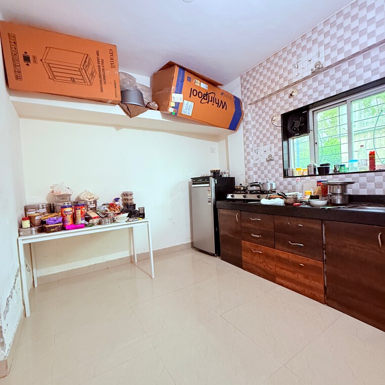 Kitchen, vardayini-society 1 Bedroom 450 Sq.Ft. Apartment In Sutarwadi Pune 9182050