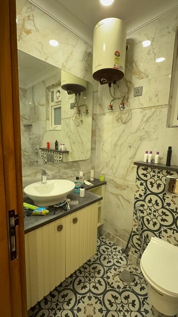 Bathroom in 2 BHK Builder Floor at Lajpat Nagar I – for Rent
