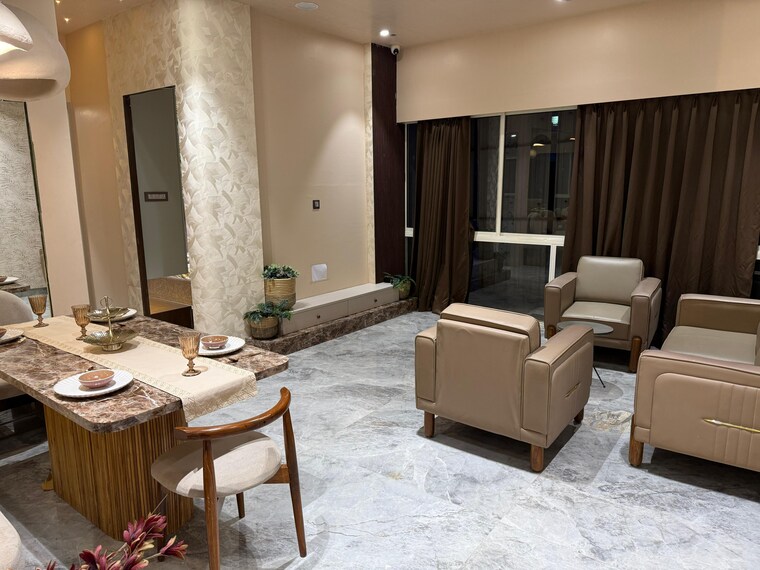 Living Room, west-center-meridian-courts 1 Bedroom 448 Sq.Ft. Apartment In Kandivali West Mumbai 9182170