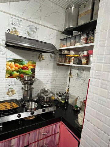 Kitchen in 1 BHK Apartment at New Gulmohar CHS, Thane West – for Sale