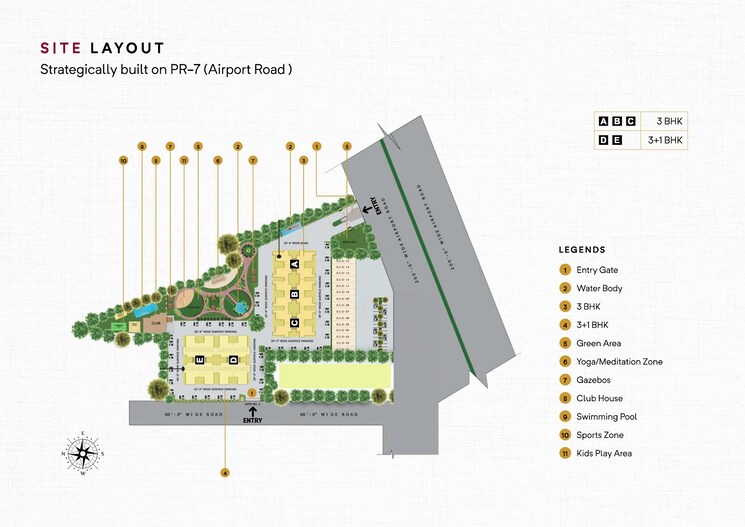 Master Plan, allwin-el-spazia 3 Bedroom 1638 Sq.Ft. Apartment In Sanauli Zirakpur 9182284