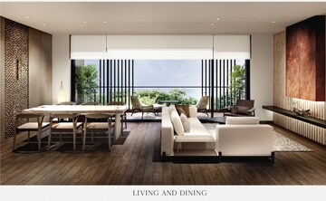 Living Room in 3 BHK Apartment at Krisumi Waterside Residences, Sector 36a – for Sale