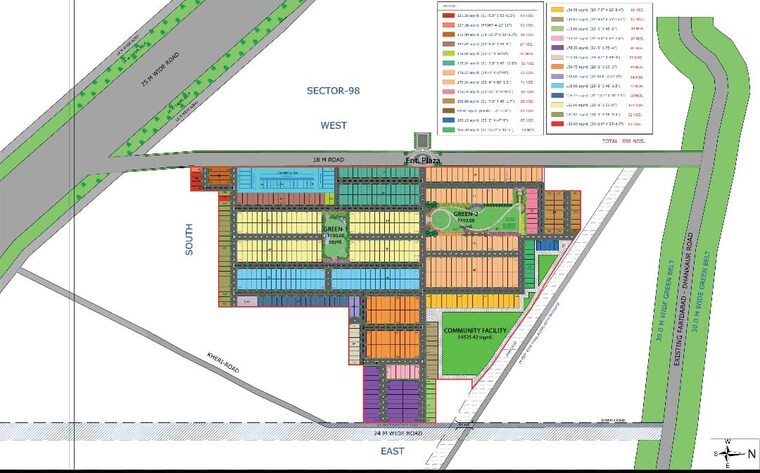 undefined, amolik-aster-woods  179 Sq.Yd. Plot In Sector 98 Faridabad 9182661