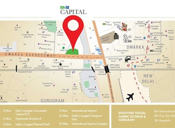  Shop – Map Location View at M3M Capital, Sector 113 - for Sale