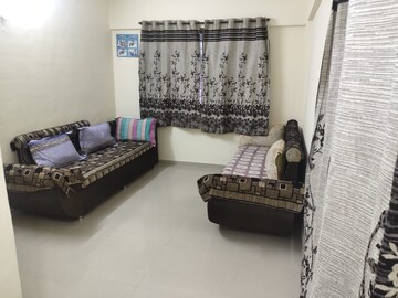 Living Room in 1 BHK Apartment at Nisarg Hardik Phase I, Rahatani – for Rent