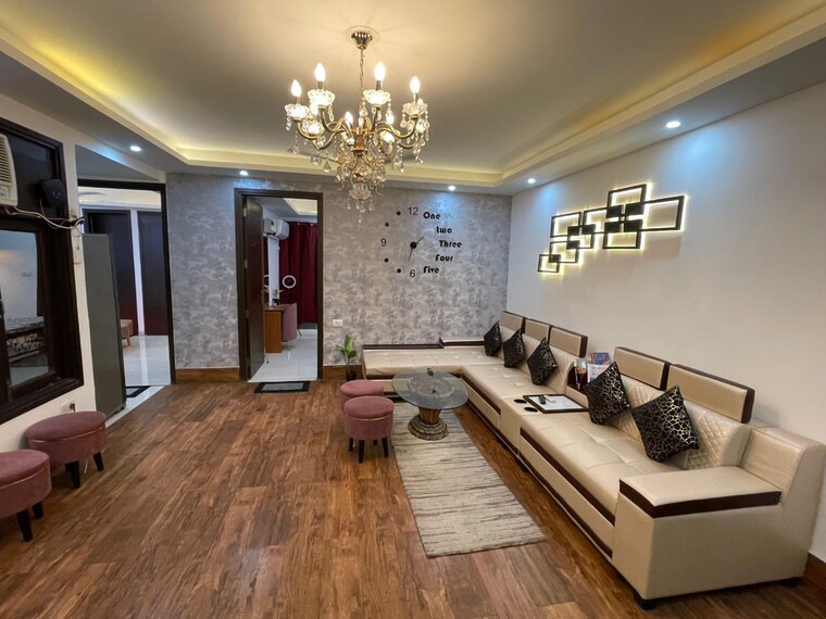 Living Room, saket 3 Bedroom 1500 Sq.Ft. Builder Floor In Saket Delhi 9183165